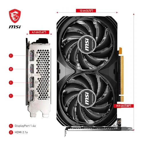 MSI GeForce RTX 4060 Ventus 2X Black 8G image 6
