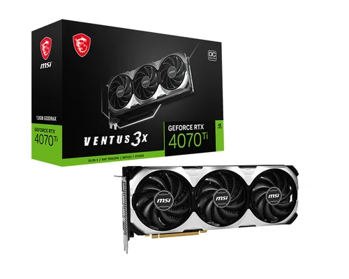 msi GeForce RTX 4070 Ti VENTUS 3X OC 12 Go GDDR6X DLSS3