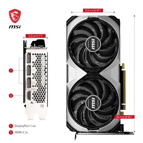 MSI GeForce RTX 4070 Ventus 2X 12G OC image 6
