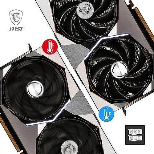 MSI GeForce RTX 4080 SUPRIM X 16 Go GDDR6X DLSS3 - vue 3