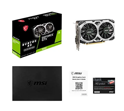 MSI GTX 1650 D6 Ventus XS OC V2 V809-3655R Noir image 2