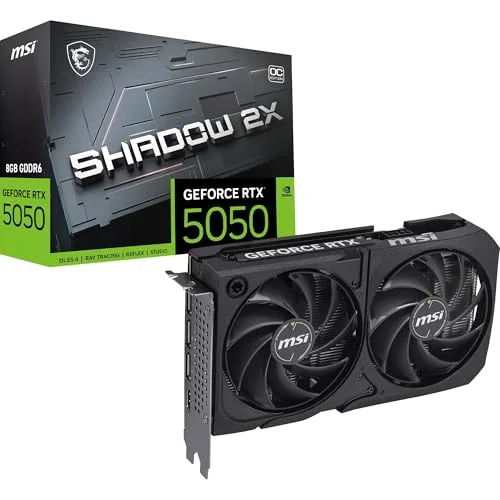 MSI NVIDIA GeForce RTX 5050 8G Shadow 2X OC