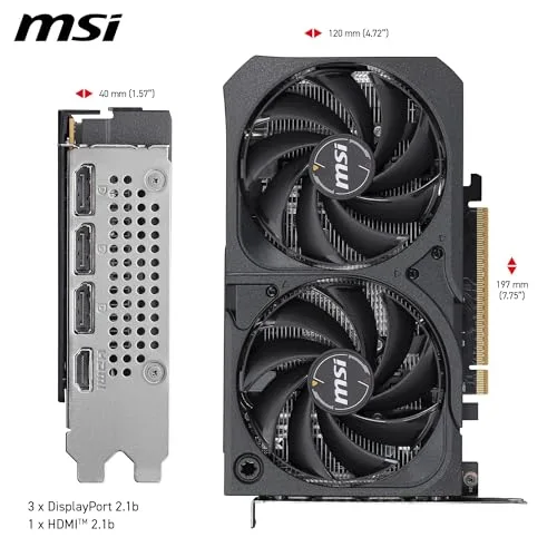 MSI NVIDIA GeForce RTX 5050 8G Shadow 2X OC image 5
