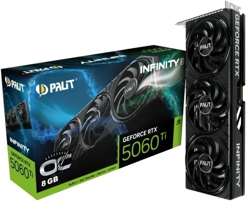 Palit GeForce RTX 5060 Ti Infinity 3 OC 8GB GDDR7 Reflex 2 RTX image 1