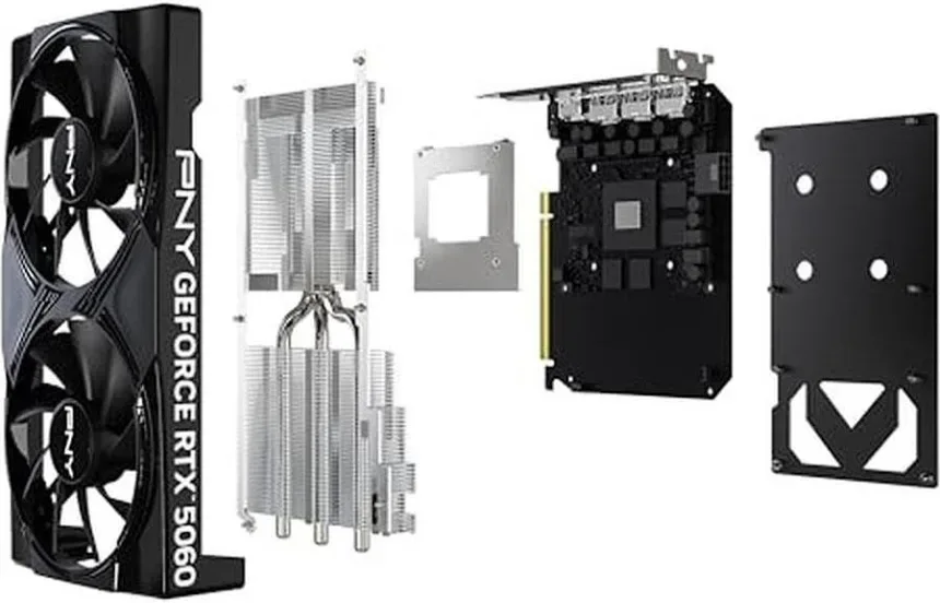 PNY GeForce RTX 5060 Double ventilateur 8 Go GDDR7 Reflex 2 RTX  image 2