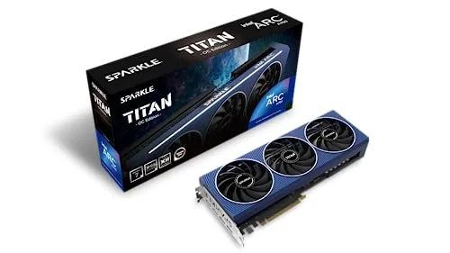 Sparkle Intel Arc A750 Titan OC Edition, 8 Go GDDR6, ThermalSync, Refroidissement déchiré,