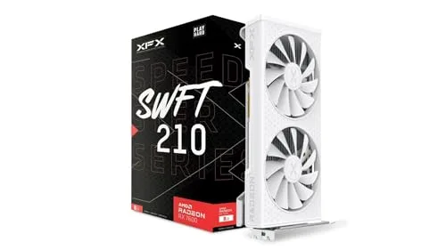 XFX Speedster SWFT210 Radeon RX 7600 Blanche avec 8 Go GDDR6 HDMI 3 x DP