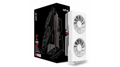 XFX Swift AMD Radeon RX 9060 XT OC White Gaming Edition avec 16 Go GDDR6 HDMI 2xDP