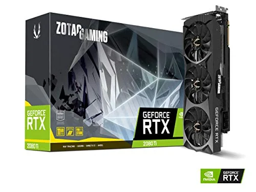Zotac Gaming GeForce RTX 2080 Ti Triple Ventilateur 11 Go GDDR6 352 Bits Spectra RGB LED Plaque