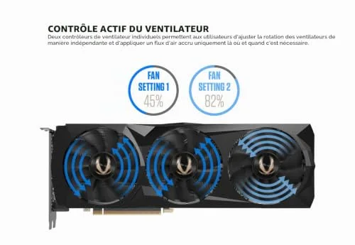Zotac Gaming GeForce RTX 2080 Ti Triple Ventilateur 11 Go GDDR6 352 Bits Spectra RGB LED Plaque image 3