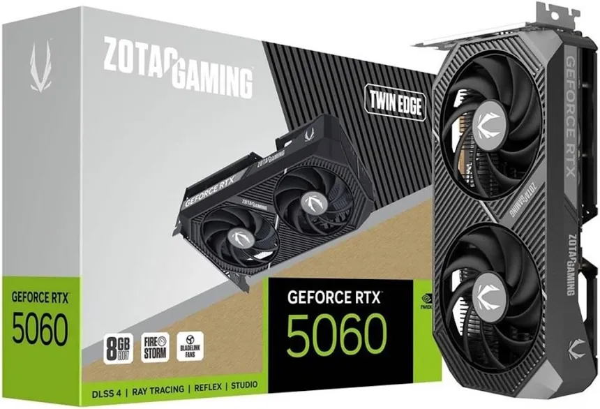 Zotac GAMING GeForce RTX 5060 Twin Edge 8 Go GDDR7 Reflex 2 RTX  image 1