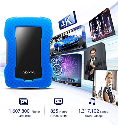 ADATA HD330 2 To Bleu - vue 5