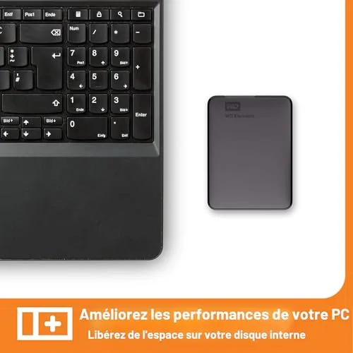 Disque dur externe WD Elements 2 To Noir - vue 6