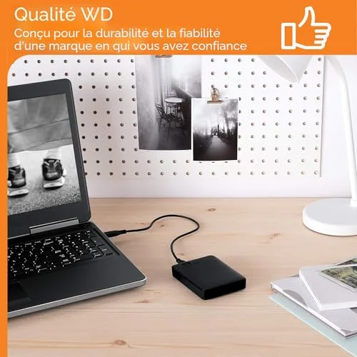 Disque dur externe WD Elements 2 To Noir - vue 7