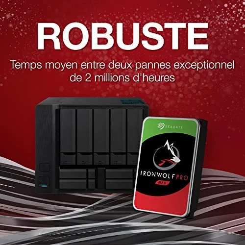 Disque dur interne Seagate IronWolf Pro 16 To - SATA 6Gb/s - 7200 Tours/min - 256 Mo - pour NAS 512e - vue 2