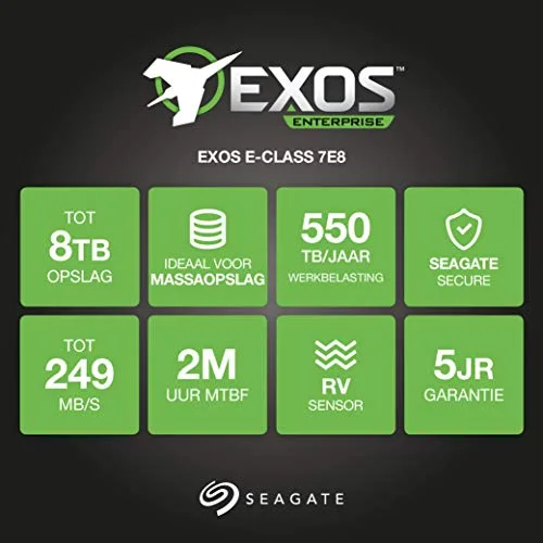 Disque Dur - SEAGATE - Enterprise Capacity 3To - SATA 6Gb/s - 7200 Tours/min - 128 Mo de mémoire tampon - vue 3