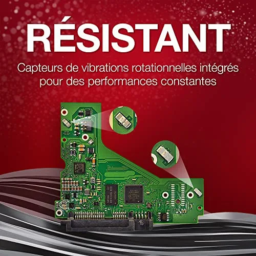 Disque dur - Seagate - IronWolf Pro ST10000NE000 - 10 To - SATA 6Gb/s - 7200 RPM - vue 6