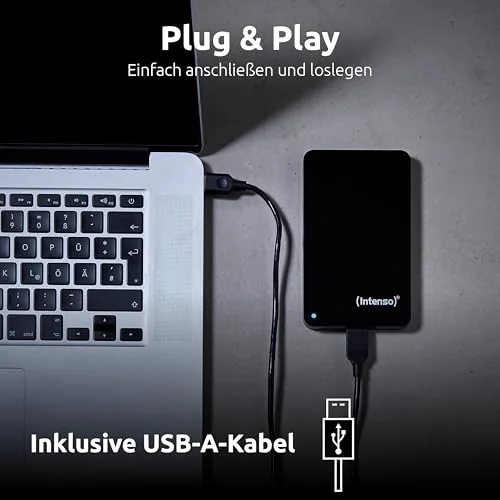 Intenso 2,5" Memory Case 5 To Noir - vue 3