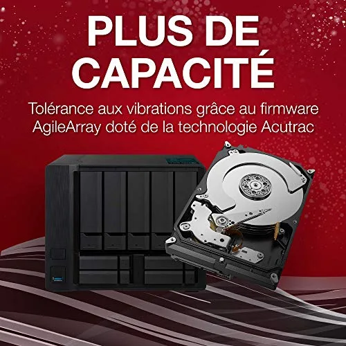 SEAGATE - Disque dur Interne - NAS IronWolf - 4To - 5900 tr/min - 3.5 - vue 4