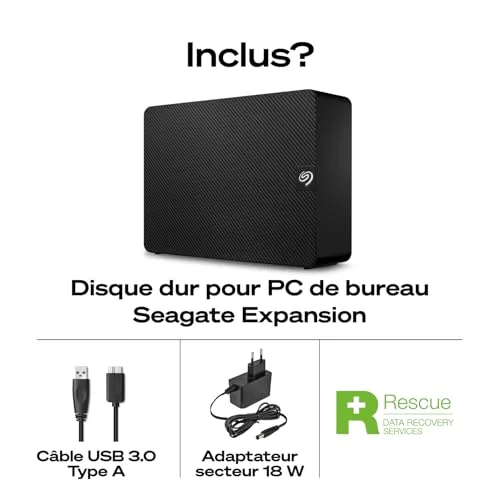 Seagate Expansion STKP20000400 20 To - vue 4