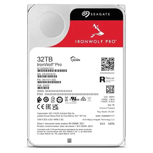 Seagate IronWolf Pro ST32000NT000 32 To - vue 3