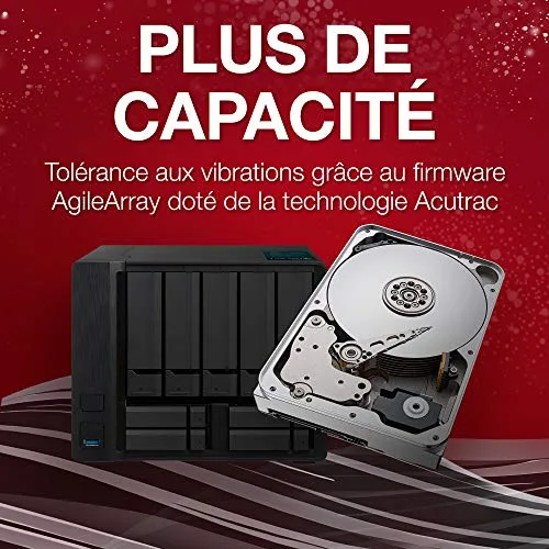 Seagate IronWolf ST8000VN004 8TB NAS - vue 3