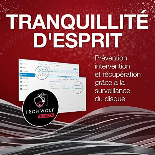 Seagate IronWolf ST8000VN004 8TB NAS - vue 7