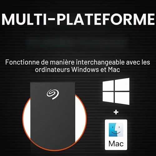 Seagate One Touch with hub STLC8000400 8 To - vue 3
