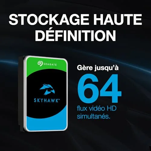 Seagate SkyHawk 3.5" 8 To SATA III - vue 6
