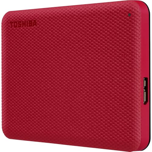 Toshiba Canvio Advance 4 To Rouge - vue 3
