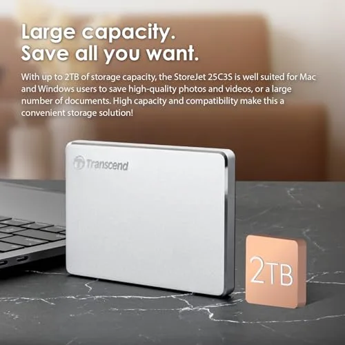 Transcend StoreJet 25C3S 1 To - vue 7