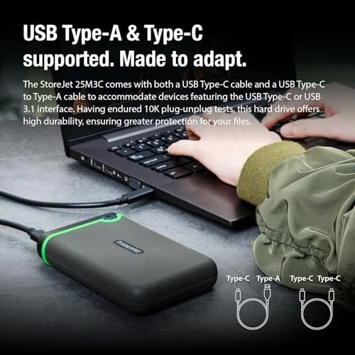 Transcend StoreJet 25M3C 2 To - vue 6