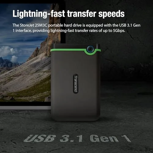 Transcend StoreJet 25M3C 2 To - vue 8