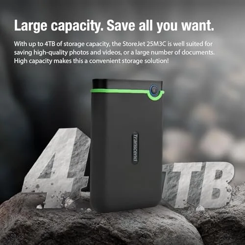 Transcend StoreJet 25M3C 2 To - vue 9