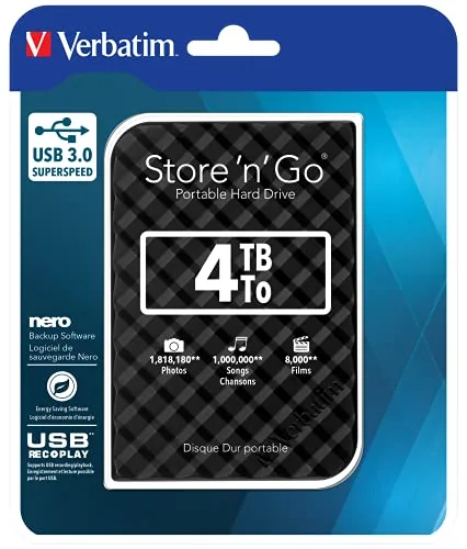 Verbatim Store 'n' Go USB 3.0 4 To - vue 6
