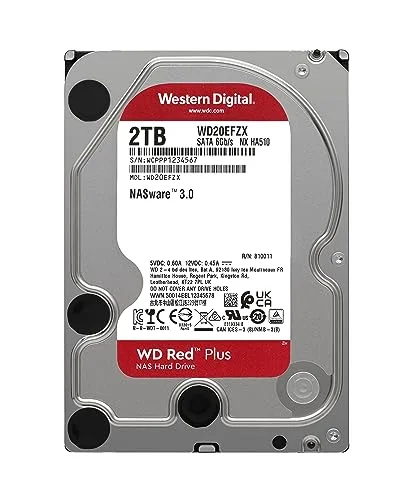 WD Red Plus 2 To NAS 3.5" SATA 3 - vue 2