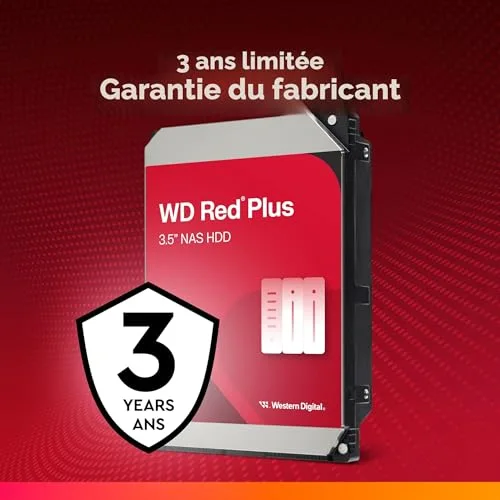 WD Red Plus 2 To NAS 3.5" SATA 3 - vue 6