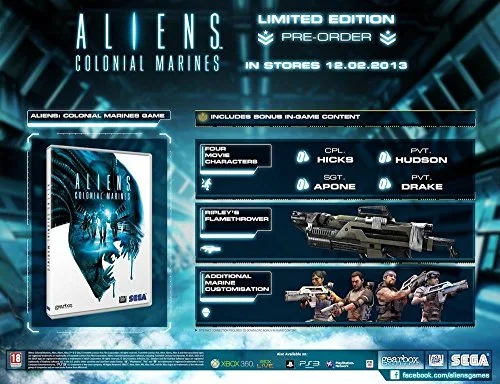 Aliens: Colonial Marines Limited Edition PS3 - vue 2