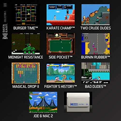 Evercade Data East Collection 1 Switch - vue 6