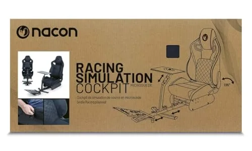 Cockpit de simulation de course - NACON - Simili daim - Châssis en acier - Dossier ergonomique - Réglable - vue 2