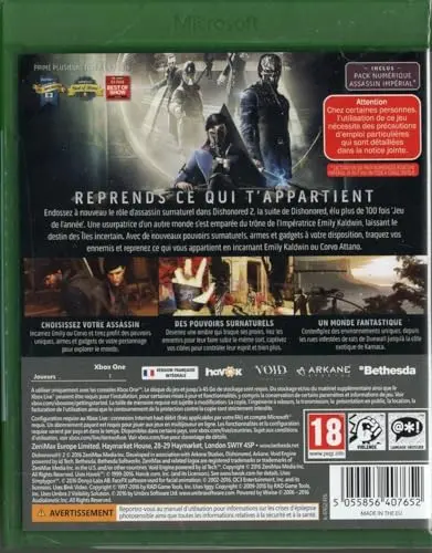 Dishonored 2 Limited Edition Xbox One - vue 2