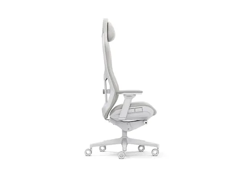 Fractal Design Refine Fabric Light Gaming Chair - Ergonomic Office Desk Chair Functionality with 4D Adjustable Armrests - vue 3