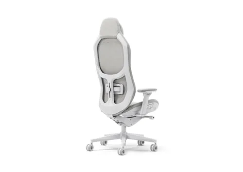 Fractal Design Refine Fabric Light Gaming Chair - Ergonomic Office Desk Chair Functionality with 4D Adjustable Armrests - vue 4