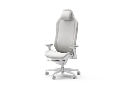 Fractal Design Refine Fabric Light Gaming Chair - Ergonomic Office Desk Chair Functionality with 4D Adjustable Armrests - vue 8
