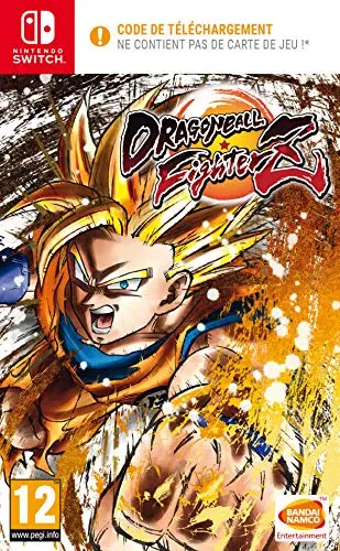 Dragon Ball FighterZ Code dans la boîte Switch