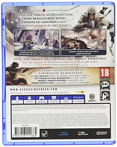 Jeu PS4 - Ubisoft - Assassins Creed III & Liberation Remastered - Graphiques 4K - vue 2