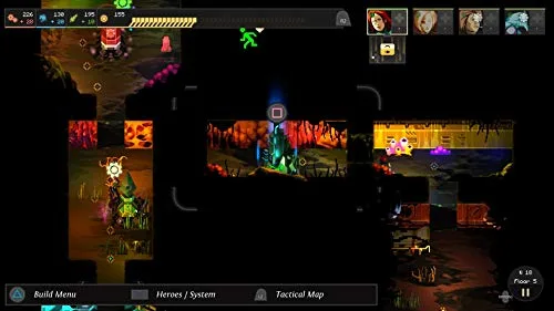 Jeu vidéo daction - Merge Games - Dungeon of the Endless - PlayStation 4 - Stratégie et survie - Équipe de héros - vue 2