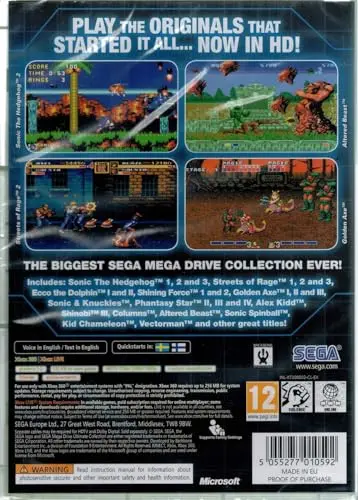 Sega Mega Drive Ultimate Collection Xbox 360 - vue 2