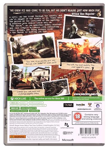 Jeu vidéo - Ubisoft - Far Cry 2 - Classics - Xbox 360 - Action - En boîte - vue 2