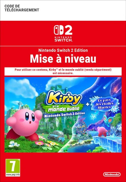 Nintendo Kirby et le monde oublié Switch 2